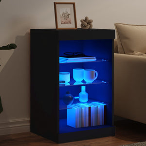 Μπουφές με Φώτα LED Μαύρος 41 x 37 x 67 εκ. - Pakobazaar