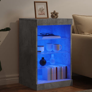 Μπουφές με LED Γκρι Σκυροδέματος 41 x 37 x 67 εκ. - Pakobazaar