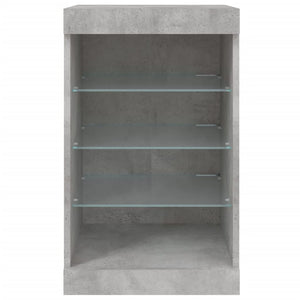 Μπουφές με LED Γκρι Σκυροδέματος 41 x 37 x 67 εκ. - Pakobazaar
