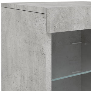 Μπουφές με LED Γκρι Σκυροδέματος 41 x 37 x 67 εκ. - Pakobazaar
