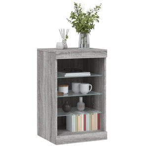 Μπουφές με LED Γκρι Sonoma 41 x 37 x 67 εκ. - Pakobazaar