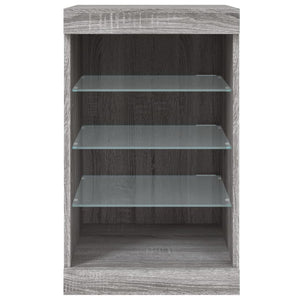 Μπουφές με LED Γκρι Sonoma 41 x 37 x 67 εκ. - Pakobazaar