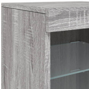 Μπουφές με LED Γκρι Sonoma 41 x 37 x 67 εκ. - Pakobazaar