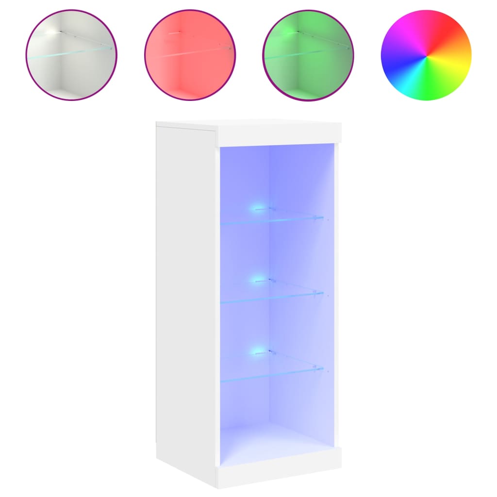 Μπουφές με Φώτα LED Λευκός 41 x 37 x 100 εκ. - Pakobazaar