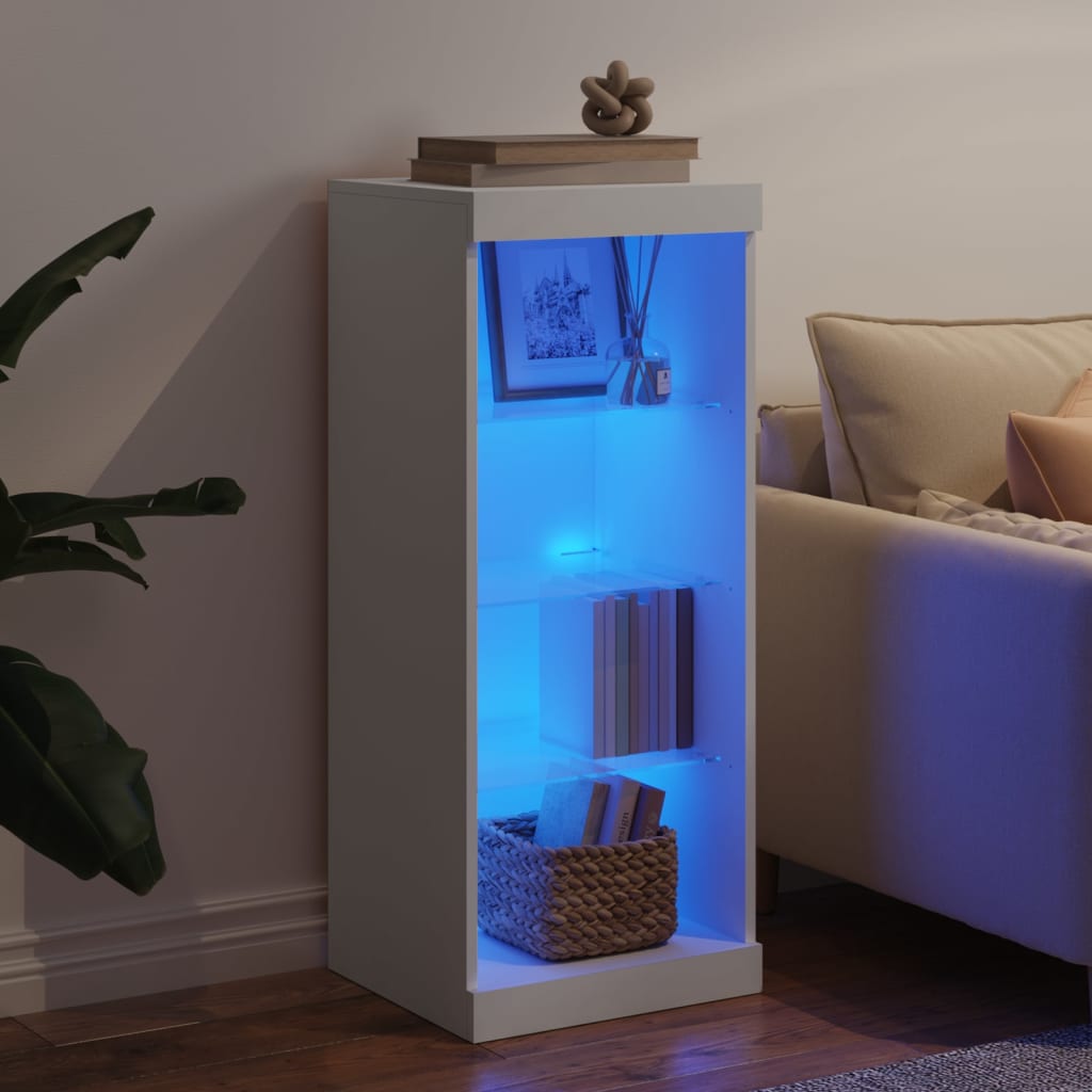 Μπουφές με Φώτα LED Λευκός 41 x 37 x 100 εκ. - Pakobazaar
