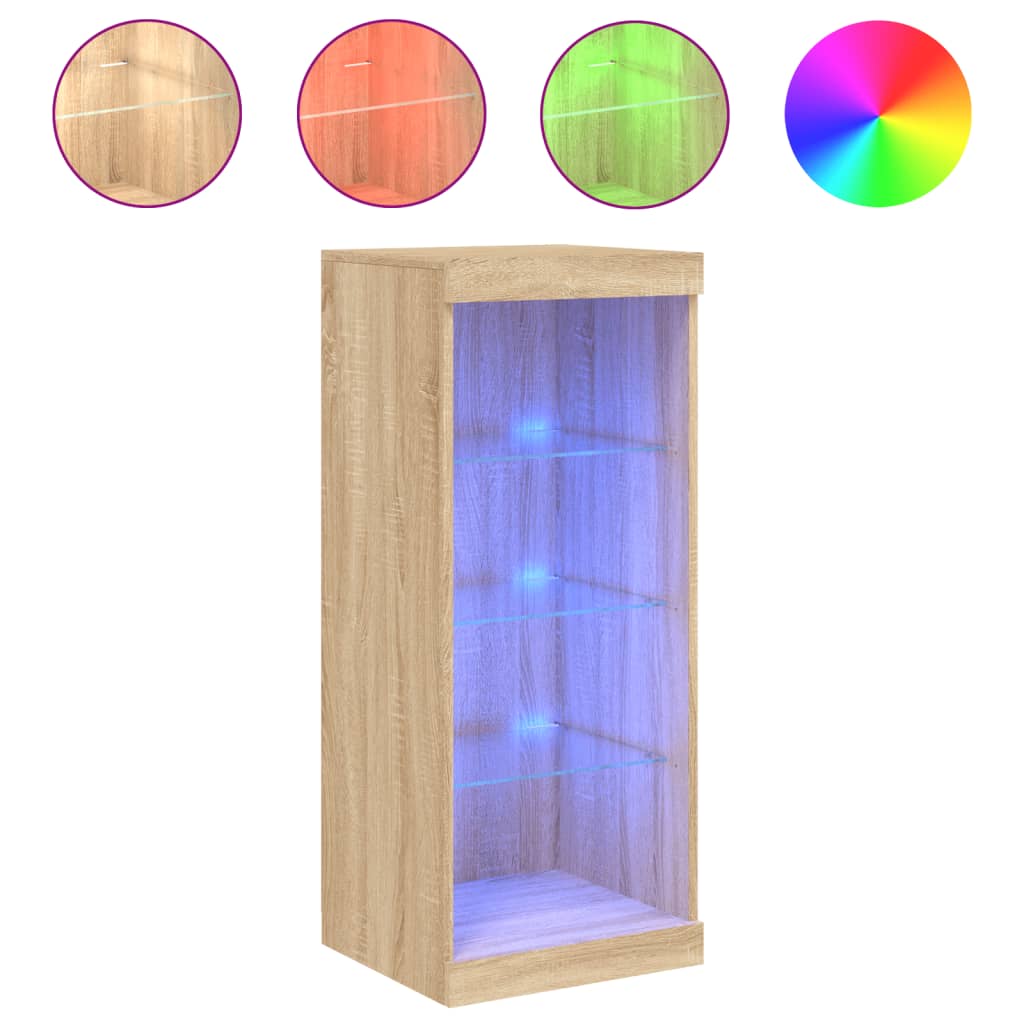 Μπουφές με Φώτα LED Sonoma Δρυς 41 x 37 x 100 εκ. - Pakobazaar