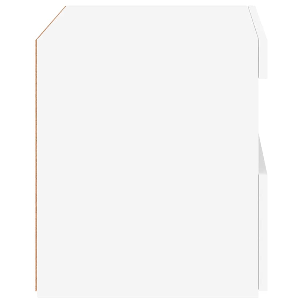 Κομοδίνο με Φώτα LED Λευκό 50 x 40 x 45 εκ. - Pakobazaar