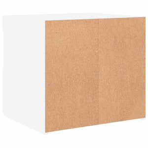 Κομοδίνο με Φώτα LED Λευκό 50 x 40 x 45 εκ. - Pakobazaar