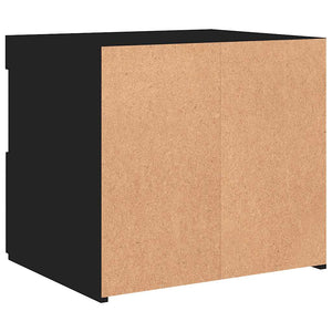 Κομοδίνο με Φώτα LED Μαύρο 50 x 40 x 45 εκ. - Pakobazaar