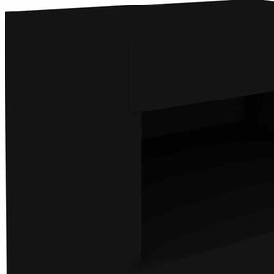 Κομοδίνο με Φώτα LED Μαύρο 50 x 40 x 45 εκ. - Pakobazaar