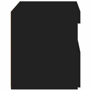 Κομοδίνα με Φώτα LED 2 τεμ. Μαύρα 50 x 40 x 45 εκ. - Pakobazaar