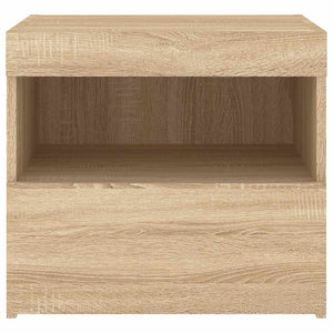 Κομοδίνο με Φώτα LED Sonoma Δρυς 50 x 40 x 45 εκ. - Pakobazaar
