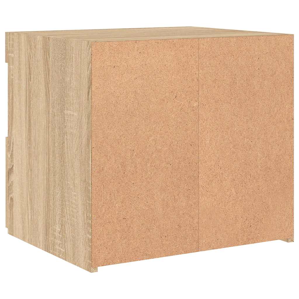 Κομοδίνο με Φώτα LED Sonoma Δρυς 50 x 40 x 45 εκ. - Pakobazaar