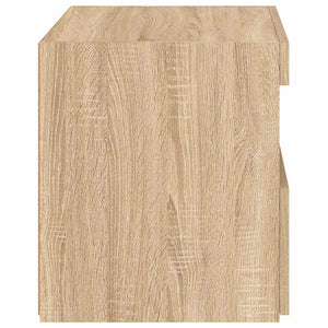 Κομοδίνα με Φώτα LED 2 τεμ. Sonoma Δρυς 50x40x45 εκ. - Pakobazaar
