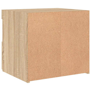 Κομοδίνα με Φώτα LED 2 τεμ. Sonoma Δρυς 50x40x45 εκ. - Pakobazaar