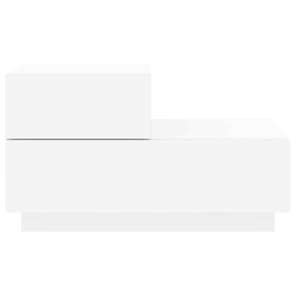 Κομοδίνο με Φώτα LED Λευκό 70 x 36 x 40,5 εκ. - Pakobazaar