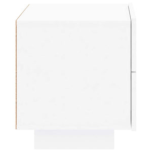 Κομοδίνο με Φώτα LED Λευκό 70 x 36 x 40,5 εκ. - Pakobazaar