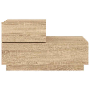 Κομοδίνο με Φώτα LED Sonoma Δρυς 70 x 36 x 40,5 εκ. - Pakobazaar