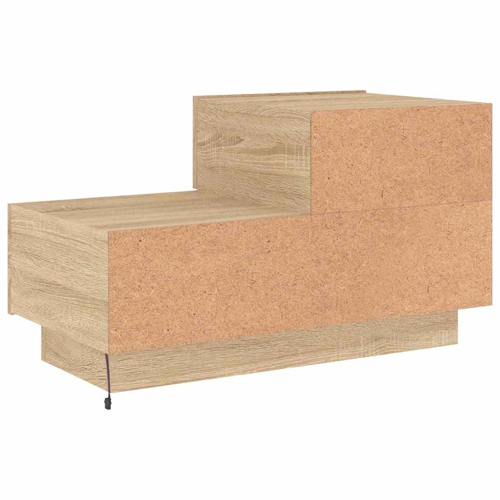 Κομοδίνο με Φώτα LED Sonoma Δρυς 70 x 36 x 40,5 εκ. - Pakobazaar