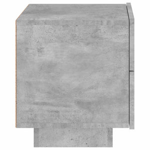 Κομοδίνο με Φώτα LED Γκρι Σκυροδέματος 70 x 36 x 40,5 εκ. - Pakobazaar