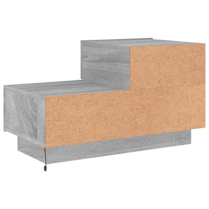 Κομοδίνο με Φώτα LED Γκρι Sonoma 70 x 36 x 40,5 εκ. - Pakobazaar