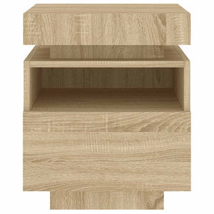 Κομοδίνο με Φώτα LED Sonoma Δρυς 40 x 39 x 48,5 εκ. - Pakobazaar