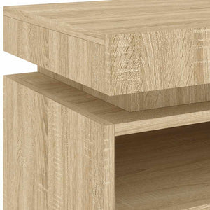 Κομοδίνο με Φώτα LED Sonoma Δρυς 40 x 39 x 48,5 εκ. - Pakobazaar