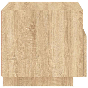Κομοδίνο με Φώτα LED Sonoma Δρυς 40 x 39 x 37 εκ. - Pakobazaar