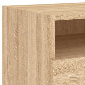 Κομοδίνο με Φώτα LED Sonoma Δρυς 40 x 39 x 37 εκ. - Pakobazaar