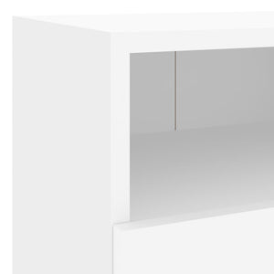 Έπιπλα Τοίχου Τηλεόρασης 2 τεμ. Λευκά 40x30x30 εκ. Επεξ. Ξύλο