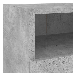 Έπιπλα Τοίχου Τηλ. 2 τεμ. Γκρι Σκυρ. 40x30x30εκ. Επεξ. Ξύλο - Pakobazaar