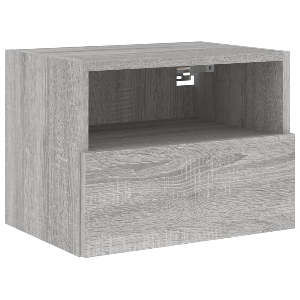 Ντουλάπι Τοίχου Τηλεόρασης Γκρι Sonoma 40x30x30 εκ. Επεξ. Ξύλο
