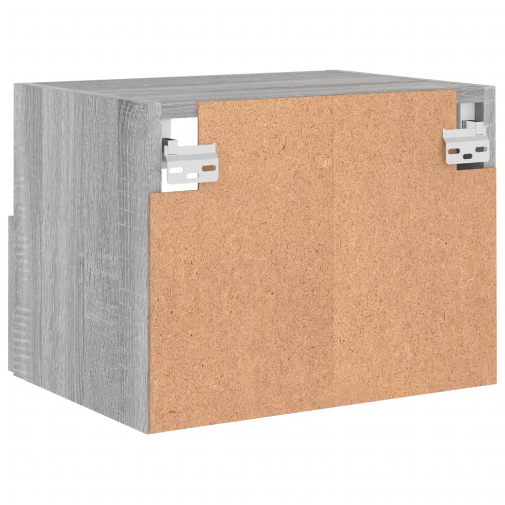 Ντουλάπι Τοίχου Τηλεόρασης Γκρι Sonoma 40x30x30 εκ. Επεξ. Ξύλο
