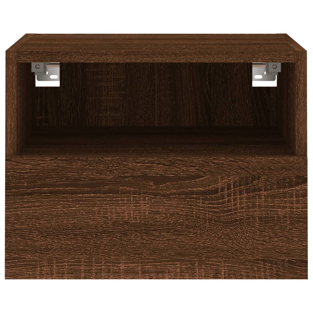 Έπιπλο Τοίχου Τηλεόρασης Καφέ Δρυς 40x30x30 εκ. Επεξ. Ξύλο