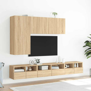 Ντουλάπι Τοίχου Τηλεόρασης Sonoma Δρυς 60x30x30 εκ. Επεξ. Ξύλο