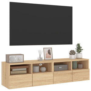 Ντουλάπι Τοίχου Τηλεόρασης Sonoma Δρυς 60x30x30εκ. Επεξ. Ξύλο - Pakobazaar