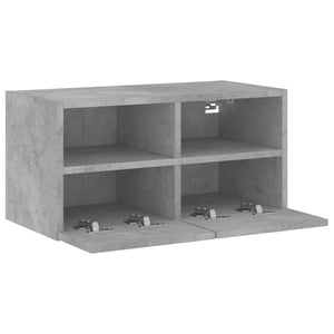 Ντουλάπι Τοίχου Τηλεόρασης Γκρι Σκυρ. 60x30x30εκ. Επεξ. Ξύλο