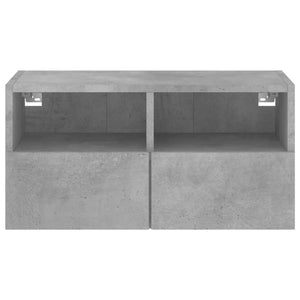 Ντουλάπι Τοίχου Τηλεόρασης Γκρι Σκυρ. 60x30x30εκ. Επεξ. Ξύλο