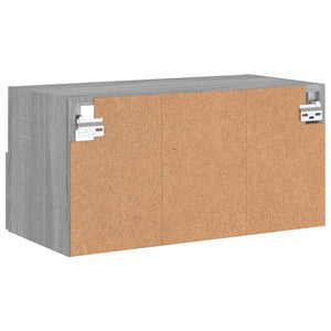 Ντουλάπι Τοίχου Τηλεόρασης Γκρι Sonoma 60x30x30εκ Επεξ Ξύλο