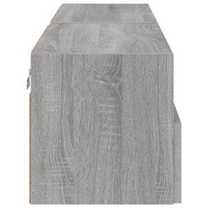 Έπιπλα Τοίχου Τηλεόρασης 2τεμ Γκρι Sonoma 60x30x30εκ Επεξ. Ξύλο - Pakobazaar