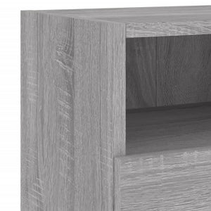 Έπιπλα Τοίχου Τηλεόρασης 2τεμ Γκρι Sonoma 60x30x30εκ Επεξ. Ξύλο - Pakobazaar