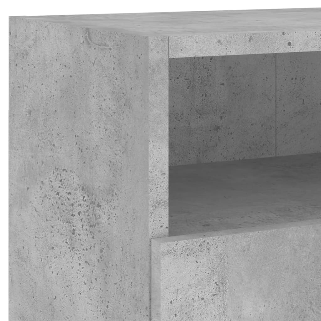 Έπιπλο Τοίχου Τηλεόρασης Γκρι Σκυρ. 80x30x30 εκ. Επεξ. Ξύλο