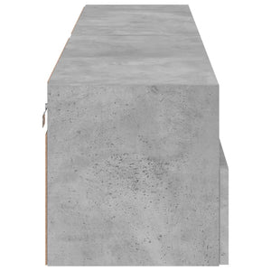 Ντουλάπια Τοίχου Τηλ. 2 τεμ. Γκρι Σκυρ. 80x30x30εκ. Επεξ. Ξύλο