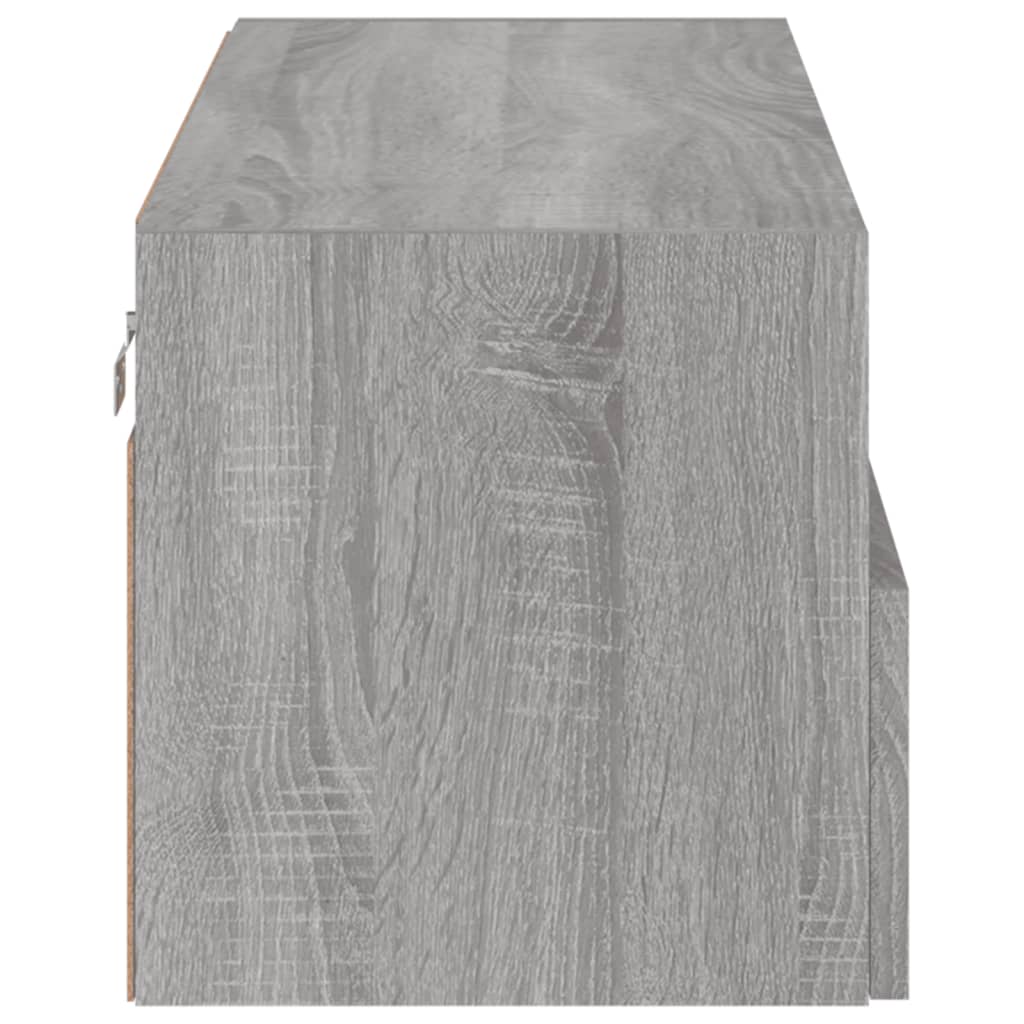 Έπιπλο Τοίχου Τηλεόρασης Γκρι Sonoma 80x30x30 εκ. Επεξ. Ξύλο