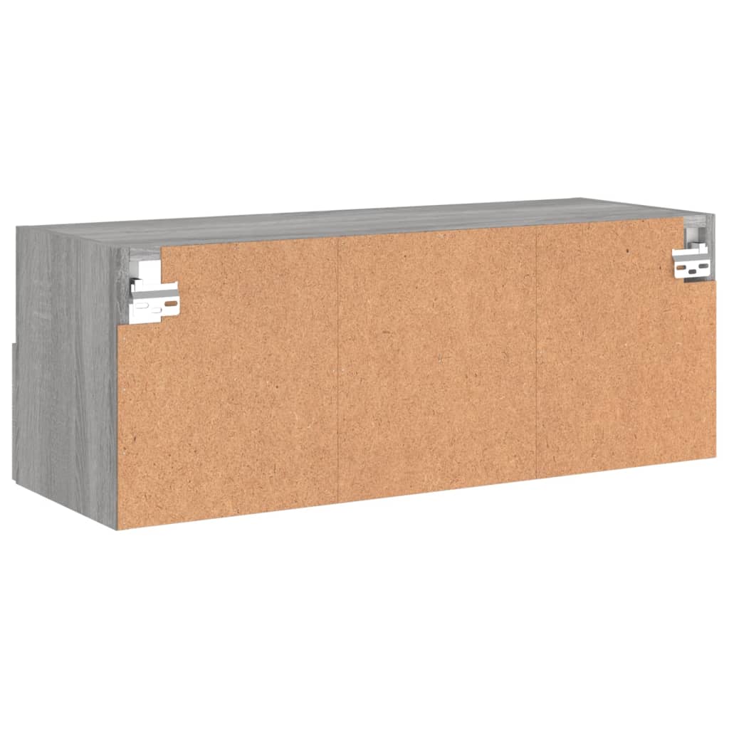 Έπιπλο Τοίχου Τηλεόρασης Γκρι Sonoma 80x30x30 εκ. Επεξ. Ξύλο