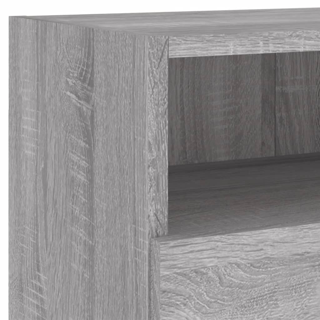 Έπιπλο Τοίχου Τηλεόρασης Γκρι Sonoma 80x30x30 εκ. Επεξ. Ξύλο