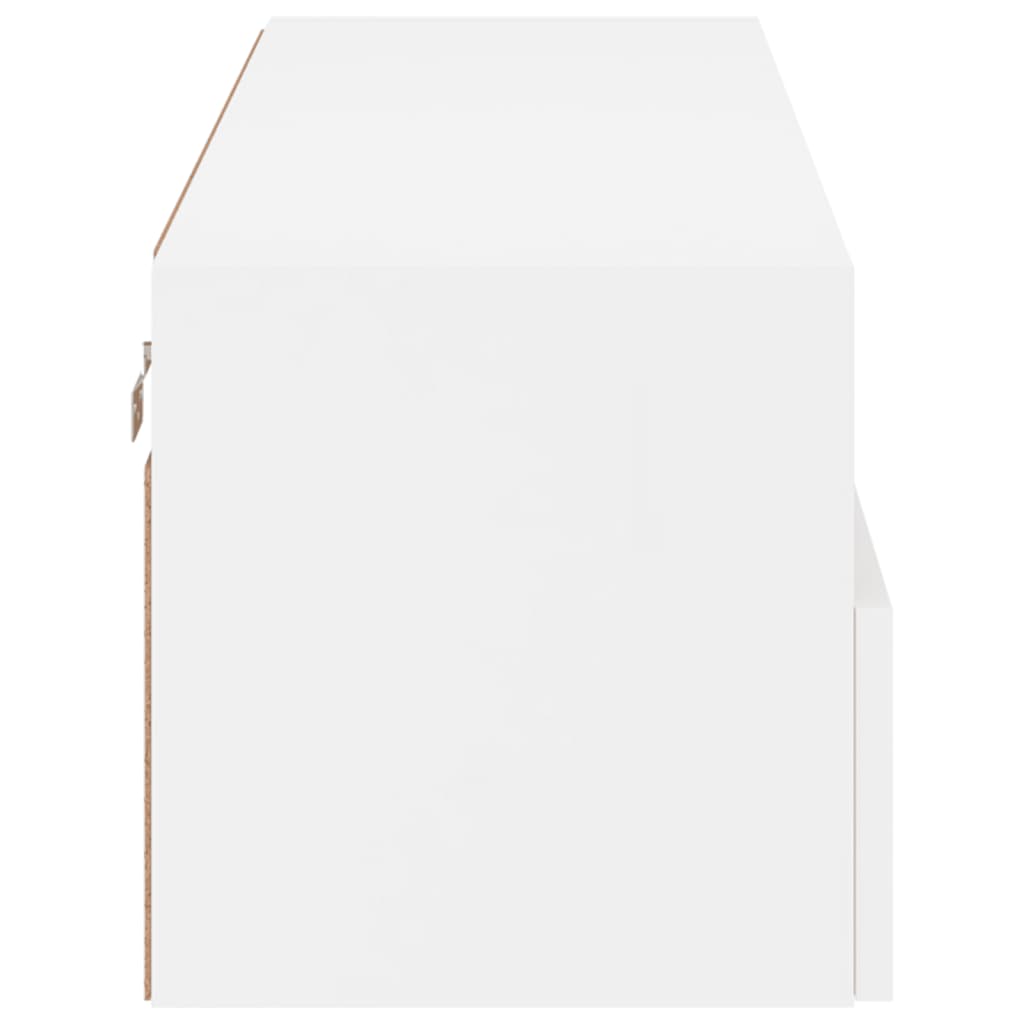 Έπιπλο Τοίχου Τηλεόρασης Λευκό 100 x 30 x 30 εκ. από Επεξ. Ξύλο - Pakobazaar