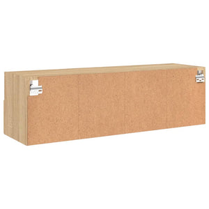 Έπιπλο Τοίχου Τηλεόρασης Sonoma Δρυς 100x30x30 εκ. Επεξ. Ξύλο - Pakobazaar