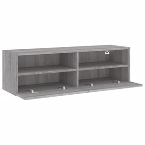 Έπιπλο Τηλεόρασης Τοίχου Γκρι Sonoma 100x30x30 εκ. Επεξ. Ξύλο