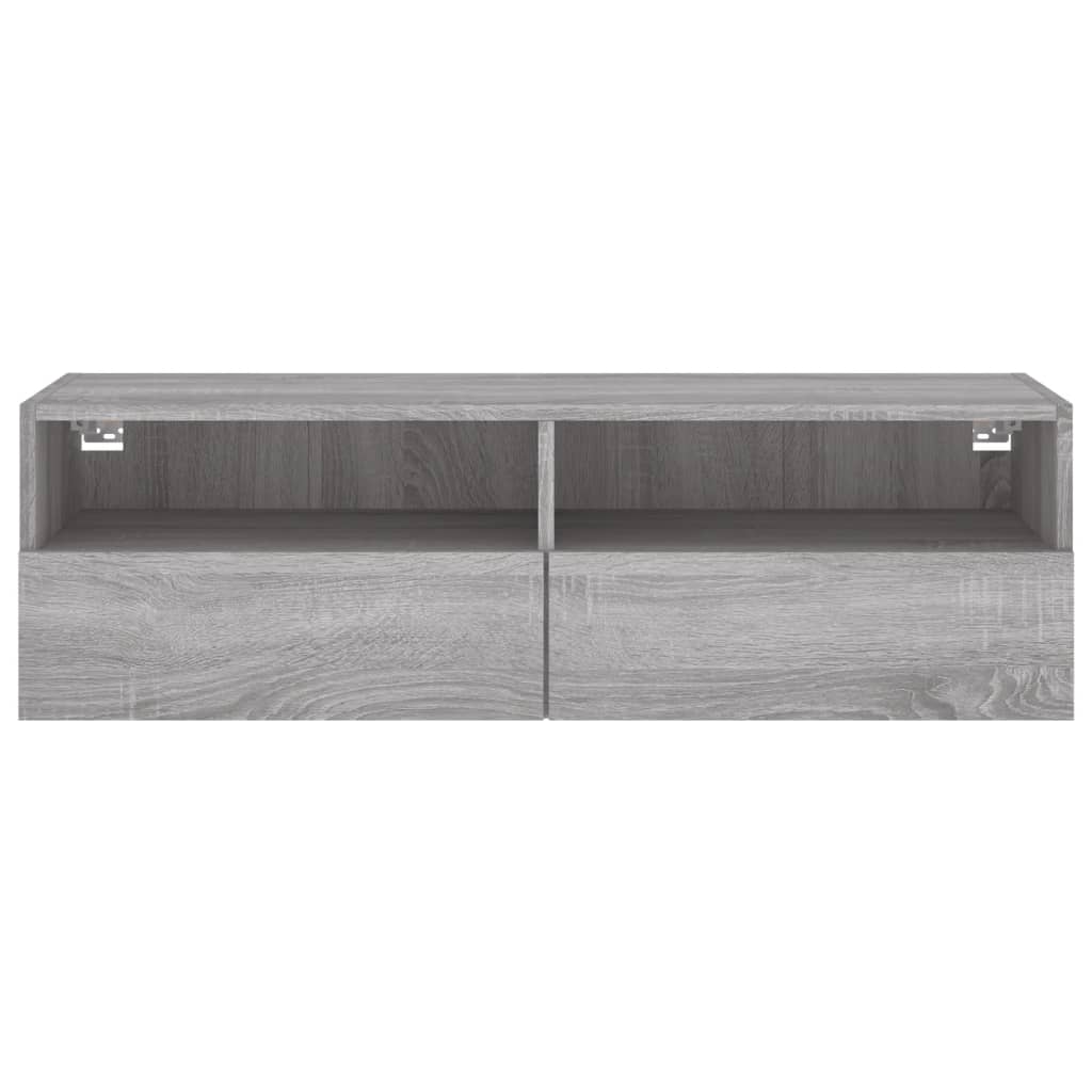 Έπιπλο Τηλεόρασης Τοίχου Γκρι Sonoma 100x30x30 εκ. Επεξ. Ξύλο